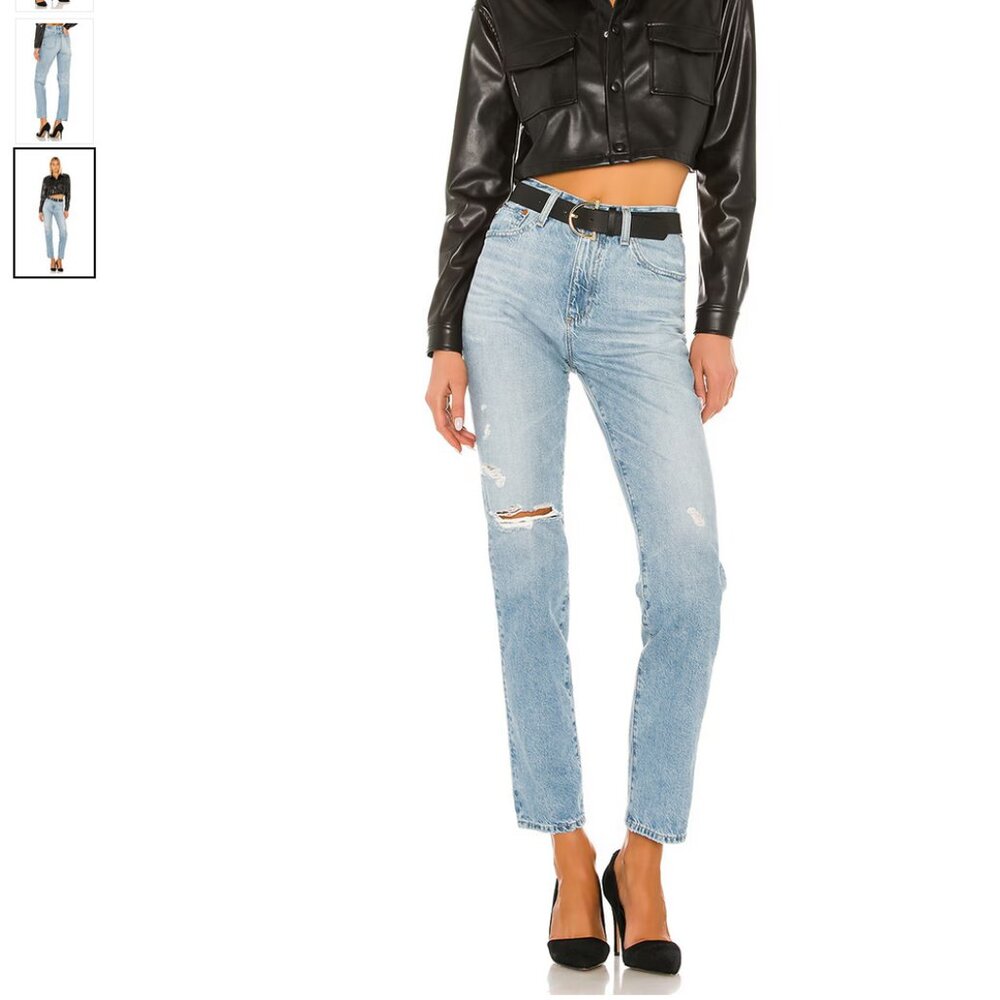 AG The Phoebe Straight Extended Jean size 25R Color 22 Years Homage